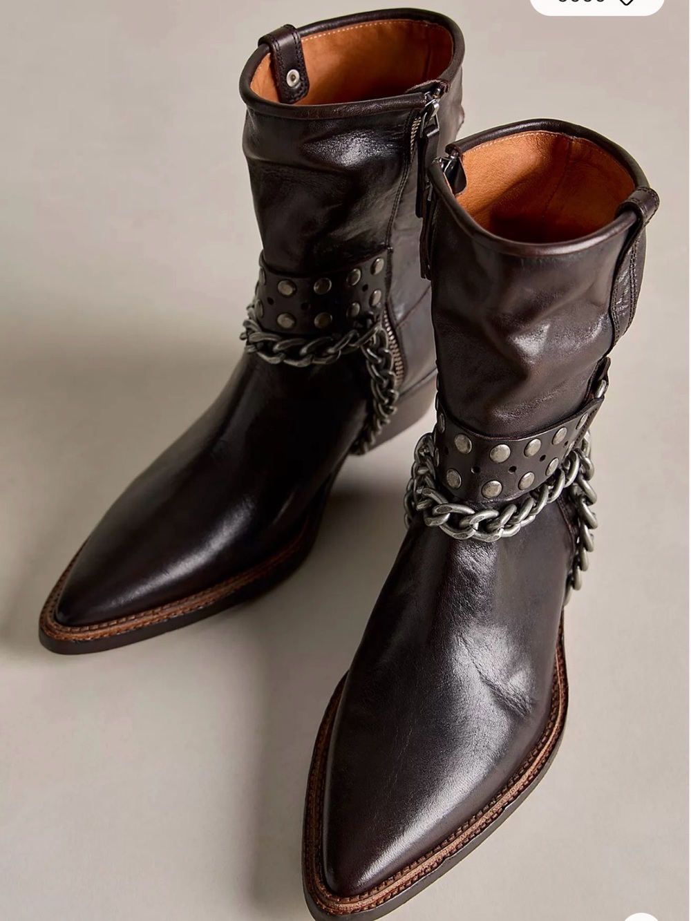 Free people Aiden chain boots black